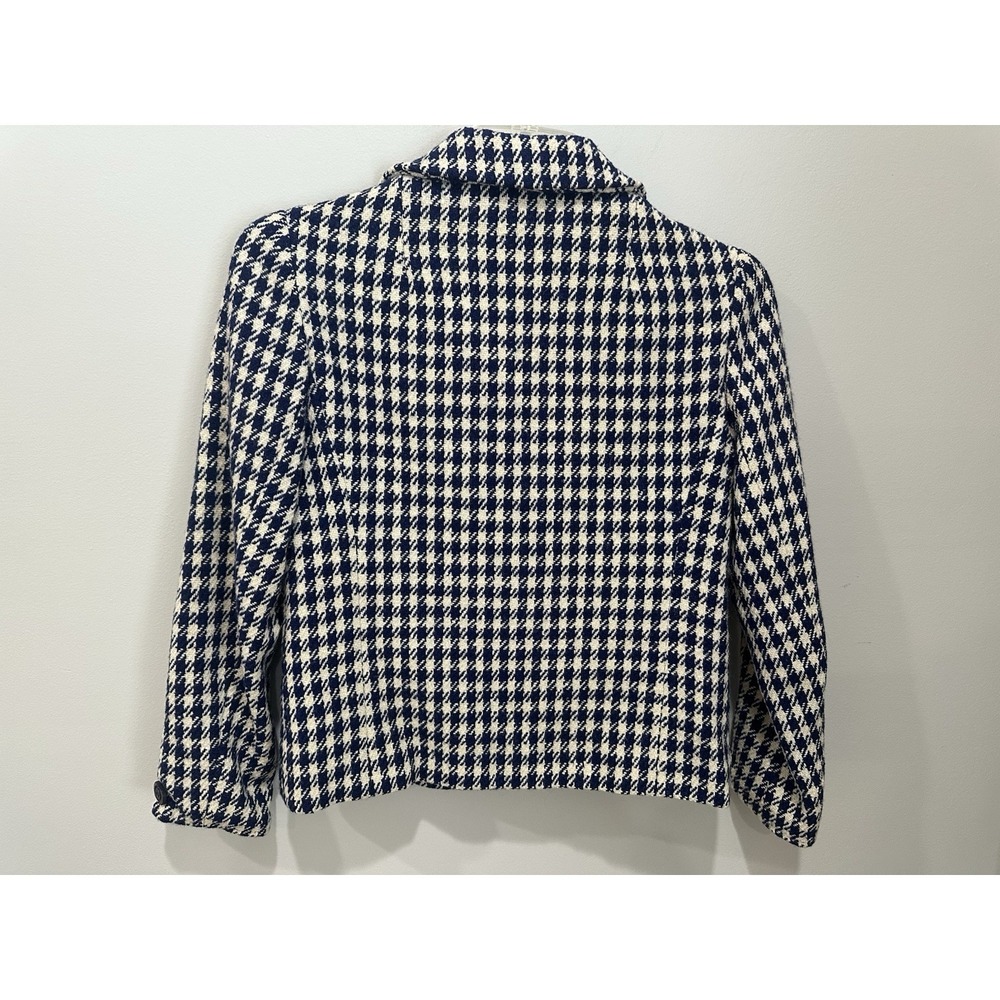 Vintage Donegal Handwoven Tweed Suit Colette Modes Dublin Wool Houndstooth Sz 12 - Picture 9 of 15